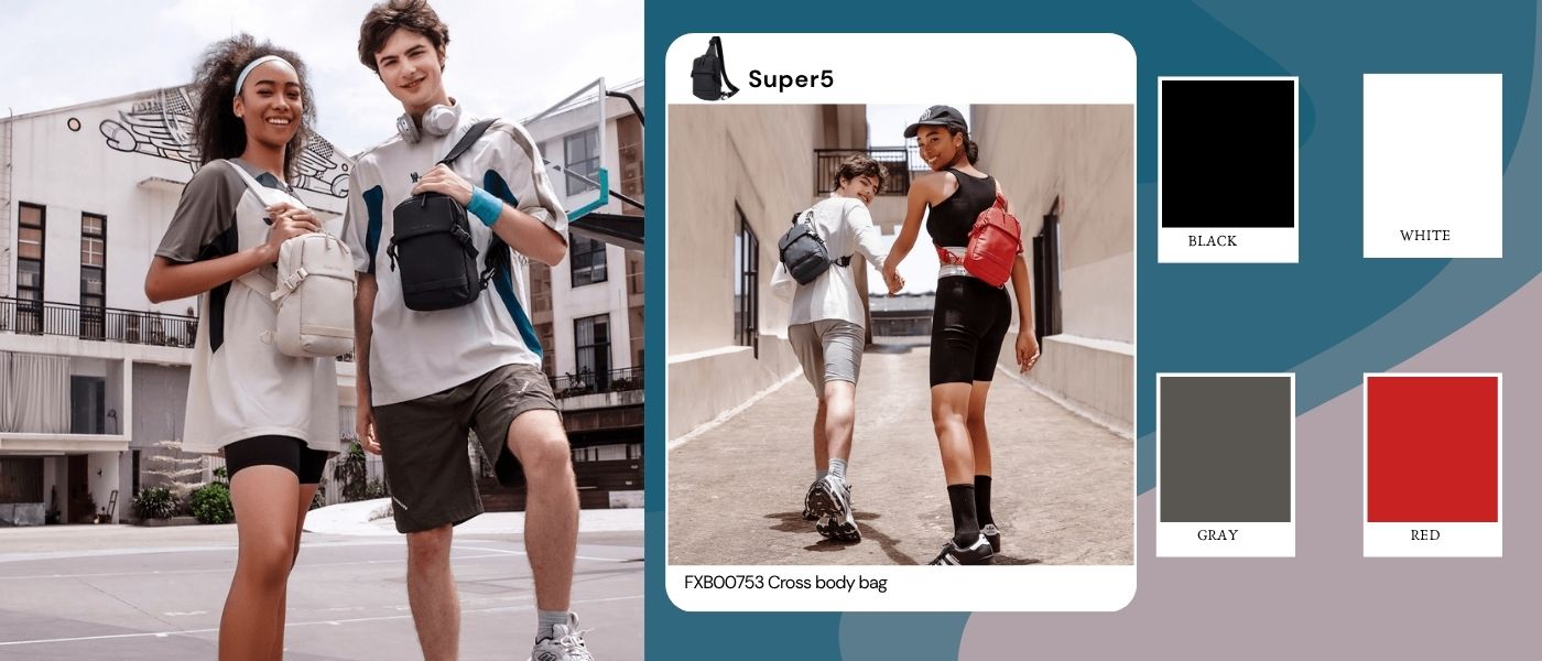 کیف کراس بادی سوپر فایو مدل Super5 FXB00753